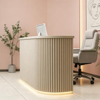 Preview: Muxing Moderner Empfangstresen / Kassentheke / Bartheke – Minimalistisches Design【M Tiaowen ZJ 60】