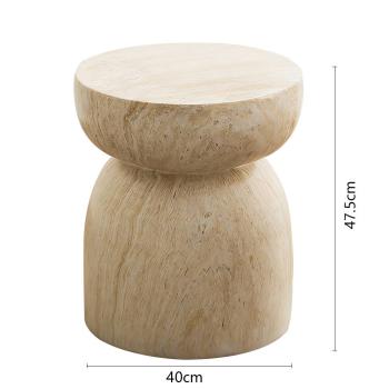 Muxing Runder Couchtisch & Beistelltisch – moderner Wohnzimmertisch, Sofatisch, Kaffeetisch, Teetisch, dekorativer Loungetisch 40*47.5cm /XPZCJ/