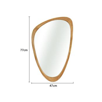 MuXing Wandmontierter Schminkspiegel für Zuhause, Waschtisch Spiegel, Schlafzimmer Kosmetikspiegel, Wandspiegel