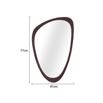 MuXing Wandmontierter Schminkspiegel für Zuhause, Waschtisch Spiegel, Schlafzimmer Kosmetikspiegel, Wandspiegel