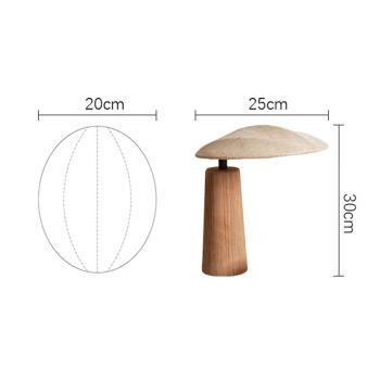 Muxing 3-Farbwechsel Tischlampe aus Massivholz, Nachttischlampe, Stimmungslicht für Schlafzimmer, Wohnzimmer und Dekoration, 25x20x30 cm /JYTD/