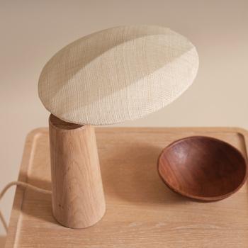 Preview: Muxing 3-Farbwechsel Tischlampe aus Massivholz, Nachttischlampe, Stimmungslicht für Schlafzimmer, Wohnzimmer und Dekoration, 25x20x30 cm /JYTD/