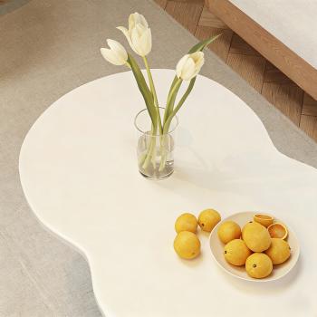 MuXing Couchtisch für Wohnzimmer – Moderner Wohnzimmertisch als Sofatisch, rechteckiger Beistelltisch und Teetisch