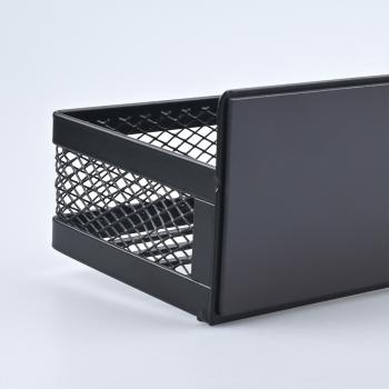 Preview: MuXing Magnetisches Küchenregal für Kühlschrank, Gewürzregal ohne Bohren, Seitenregal für Küche, Aufbewahrungsregal für Gewürze Schwarz 30.5*10.5cm【CXPG2697】