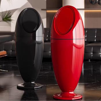 Preview: Muxing Kreativer Mülleimer mit Deckel, Abfallbehälter, Abfalleimer für Haushalt & Büro, Papierkorb, Aufbewahrungsbehälter 16L 78×29 cm