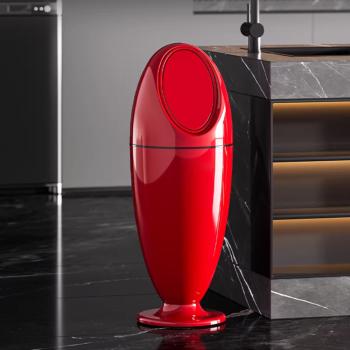 Preview: Muxing Kreativer Mülleimer mit Deckel, Abfallbehälter, Abfalleimer für Haushalt & Büro, Papierkorb, Aufbewahrungsbehälter 16L 78×29 cm