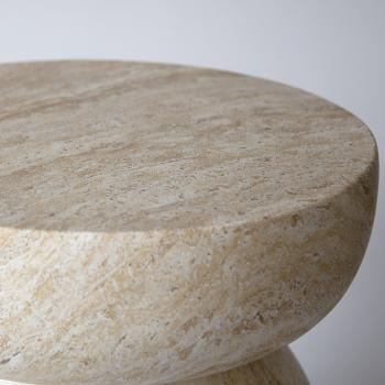 Muxing Runder Couchtisch & Beistelltisch – moderner Wohnzimmertisch, Sofatisch, Kaffeetisch, Teetisch, dekorativer Loungetisch