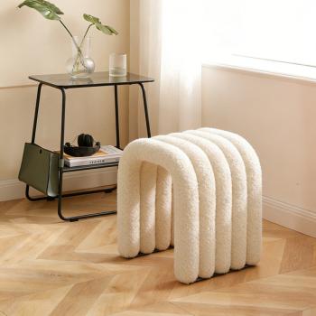 Muxing Makeup Hocker kreativer Stuhlhocker, Moderner Schminkstuhl, Kosmetikstuhl, Sitzhocker für Frisiertisch, Schminkhocker