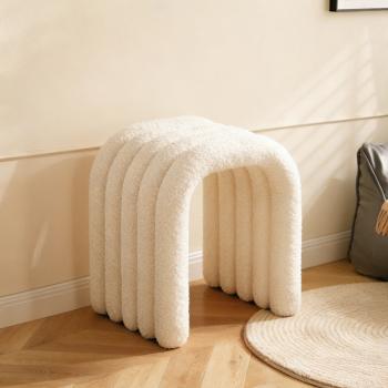 Muxing Makeup Hocker kreativer Stuhlhocker, Moderner Schminkstuhl, Kosmetikstuhl, Sitzhocker für Frisiertisch, Schminkhocker