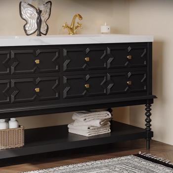 MuXing Sinterstein Waschbecken Set, Badezimmer Waschtisch Set, Spiegelschrank, Modernes Badmöbel Set, mit Armaturenloch 130*55cm