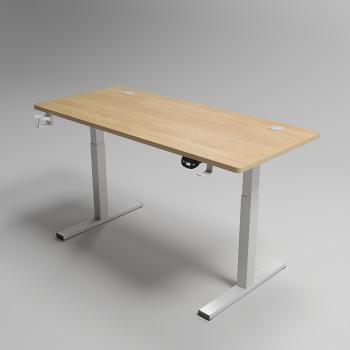 Muxing Elektrisch höhenverstellbarer Schreibtisch, Smart Büro Tisch, Computertisch, Steh-Sitz Tisch, Lerntisch 120*60cm
