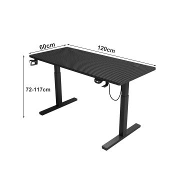 Muxing Elektrisch höhenverstellbarer Schreibtisch, Smart Büro Tisch, Computertisch, Steh-Sitz Tisch, Lerntisch 120*60cm