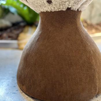 MuXing Sitzhocker Gepolstert – Polsterhocker, Schminkhocker, Schuhwechselbank, Sofa Fußhocker, Kleiner Hocker für Wohnzimmer, Schlafzimmer Braun 54*52*48cm