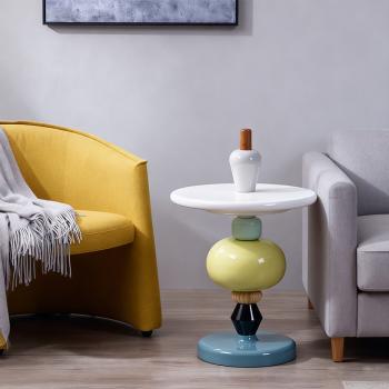 MuXing Moderner Beistelltisch für kleine Räume – Vielseitiger Dekotisch und praktischer Couchtisch für Sofa, Wohnzimmer und enge Räume L45*H69cm