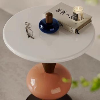 MuXing Moderner Beistelltisch für kleine Räume – Vielseitiger Dekotisch und praktischer Couchtisch für Sofa, Wohnzimmer und enge Räume L45*H69cm