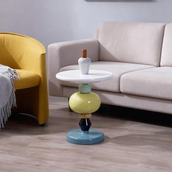 MuXing Moderner Beistelltisch für kleine Räume – Vielseitiger Dekotisch und praktischer Couchtisch für Sofa, Wohnzimmer und enge Räume L45*H69cm