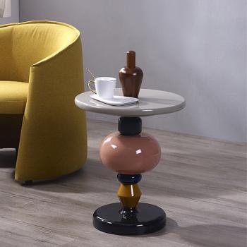 Preview: MuXing Moderner Beistelltisch für kleine Räume – Vielseitiger Dekotisch und praktischer Couchtisch für Sofa, Wohnzimmer und enge Räume L45*H69cm