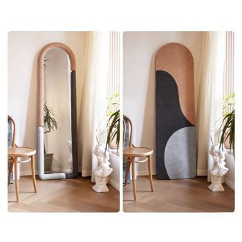 Preview: MuXing Vollkörperspiegel für Schlafzimmer und Wohnzimmer – Standspiegel, Ganzkörperspiegel, Schrankspiegel, Kleiderspiegel 175*50cm 【RMZJ6325】