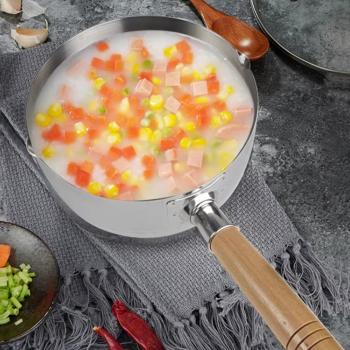 MuXing Milchtopf Schneepfanne Nudelkochtopf, kleiner Kochtopf für Milch, Instant Nudeln, Suppe, Mehrzweck Küchen Topf