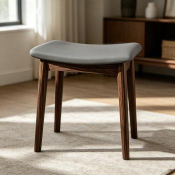 Preview: Muxing Hocker, Sattelhocker, Frisiertischhocker, Haushocke, Einfacher Sattelhocker, Grau 45*27*46cm【CXMAD46】