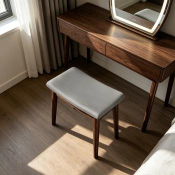 Preview: Muxing Hocker, Sattelhocker, Frisiertischhocker, Haushocke, Einfacher Sattelhocker, Grau 45*27*46cm【CXMAD46】