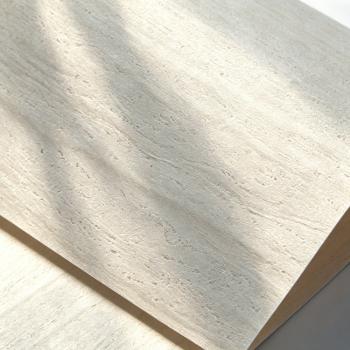 MuXing 3D Wandpaneele in Travertin-Optik, flexible Wandverkleidung zum Zuschneiden, Wandfolie für Hintergrundwand, Raumteiler & Eingangsbereich 120 × 60 cm, 22,21 €/m²
