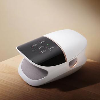 Finger-Massagegerät mit Wärme, Vibration und Dehnung – Elektrischer Hand- und Fingermassager zur Schmerzlinderung Weiß 25x17x12,3cm【GHX-S002】