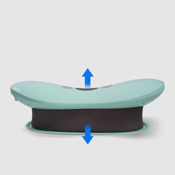 Lendenmassagegerät – 3D Vibration & Wärmeanwendung, Intelligente Fernbedienung, Luftkissen & Stretching für Rücken, Heim&Büro 42x19x8cm【GHX-W002】