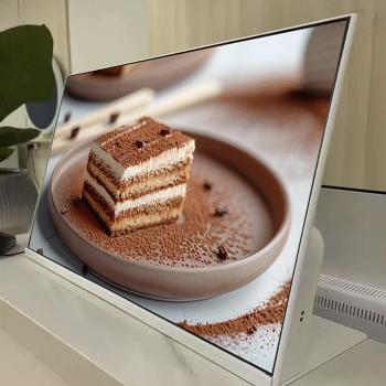 MuXing Digital Signage Bildschirm Full HD, Fernsteuerung, Zeitsteuerung, Smart Split-Screen, Gewerbliche Nutzung 23.8 Zoll Tischwerbemonitor /GGJ23Z/