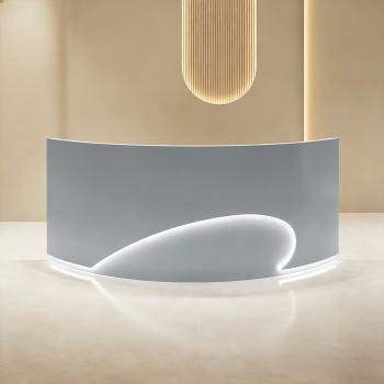 Muxing Empfangstheke Theke geschwungene Tresen Kasse Empfangstresen