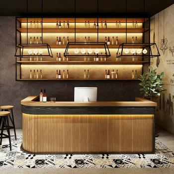 Preview: Muxing Maßanfertigung Bartheke Empfangstheke Empfangstresen Bartisch Ladentheke Verkaufstheke Kassentheke Theke /Muhei/