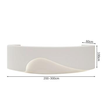 MuXing Empfangstheke, Bartheke, Theke, Bar, Tresen, Rezeptionstheke, Empfangstresen, Rezeption Weiß 【FDHB】