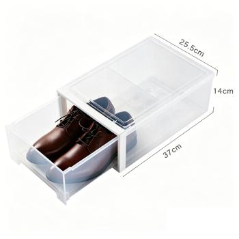 Schuhboxen transparent stapelbar Schuhaufbewahrung Box