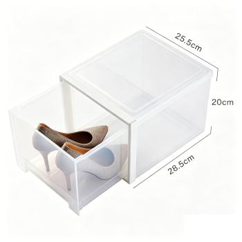 Schuhboxen transparent stapelbar Schuhaufbewahrung Box