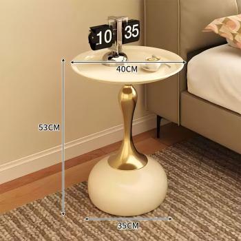 Muxing Beistelltisch, Nachttisch, minimalistischer Beistelltisch, moderner Beistelltisch, Beistelltisch rund 40 × 40 × 53 cm