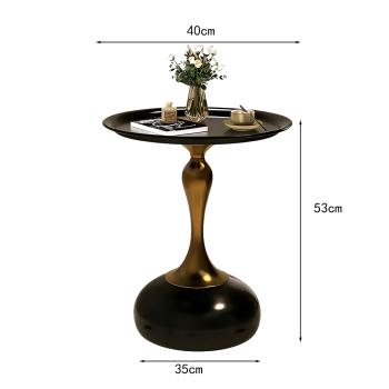 Muxing Beistelltisch, Nachttisch, minimalistischer Beistelltisch, moderner Beistelltisch, Beistelltisch rund 40 × 40 × 53 cm