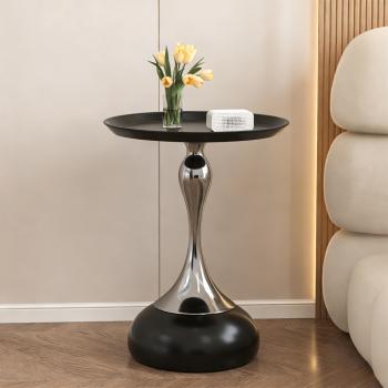 Muxing Beistelltisch, Nachttisch, minimalistischer Beistelltisch, moderner Beistelltisch, Beistelltisch rund 40 × 40 × 53 cm