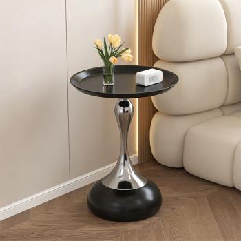 Muxing Beistelltisch, Nachttisch, minimalistischer Beistelltisch, moderner Beistelltisch, Beistelltisch rund 40 × 40 × 53 cm