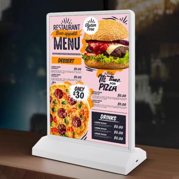 Muxing Doppelseitige LED-Leuchtbox, beleuchtetes Werbedisplay für Geschäfte und Restaurants mit Netzteil