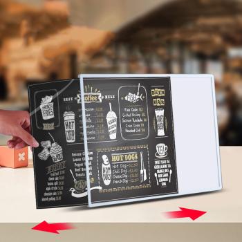 Muxing Wandmontierter Leuchtkasten, LED-beleuchtetes Menü-Display, Werbedisplay