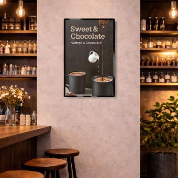 Preview: Muxing Wandmontierter Leuchtkasten, LED-beleuchtetes Menü-Display, Werbedisplay