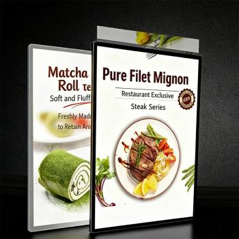 Preview: Muxing Wandmontierter Leuchtkasten, LED-beleuchtetes Menü-Display, Werbedisplay