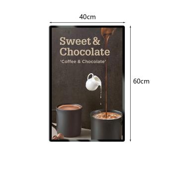 Muxing Wandmontierter Leuchtkasten, LED-beleuchtetes Menü-Display, Werbedisplay