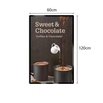 Muxing Wandmontierter Leuchtkasten, LED-beleuchtetes Menü-Display, Werbedisplay