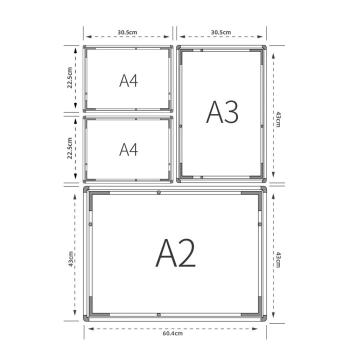 Muxing LED Leuchtkasten, Menü-Display, Werbedisplay, verstellbarer Winkel