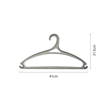 Muxing 10er Set Kunststoff-Kleiderbügel, transparent, rutschfest, ohne Abdrücke, Rot, 41 x 21,5 cm /TMYJ/