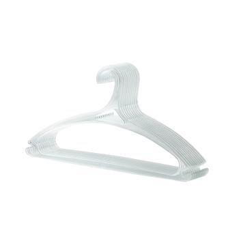 Muxing 10er Set Kunststoff-Kleiderbügel, transparent, rutschfest, ohne Abdrücke, Rot, 41 x 21,5 cm /TMYJ/