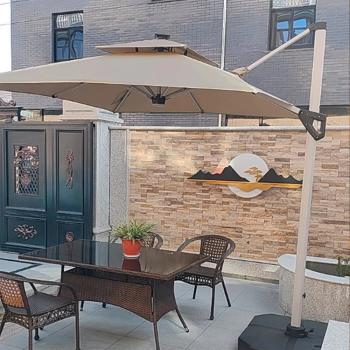 Preview: MuXing Balkonschirm, Garten-Sonnenschirm, Terrassenschirm, Gastro-Sonnenschirm, Outdoor Sonnenschirm