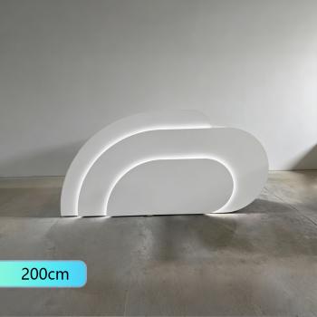 Muxing Salon Geschäft Empfangstisch Laden Kasse Kurvige Theke Gebogene Bar【SQQ】