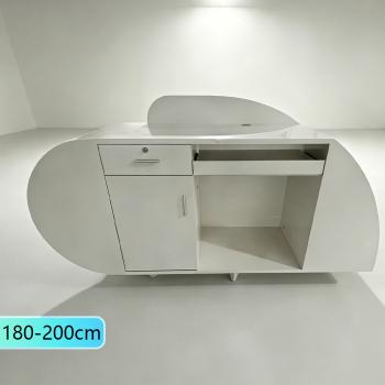 Muxing Salon Geschäft Empfangstisch Laden Kasse Kurvige Theke Gebogene Bar【SQQ】